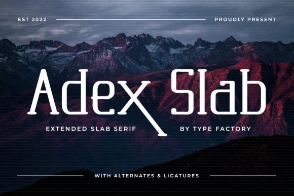Adex Slab: A Versatile Extended Slab Serif Font for Modern Design