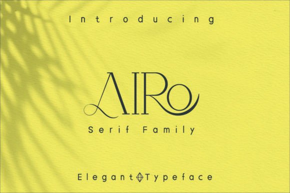 Airo: A Timeless Slab Serif Font for Modern Designers