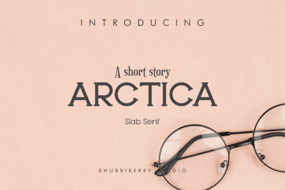 Arctica: A Retro Line Slab Serif for Modern Design