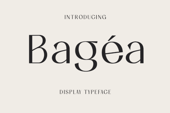 Bagea: A Sleek Slab Serif Font for Bold and Elegant Typography