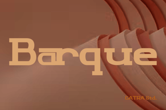 Barque: A Fun Slab Serif Font for Modern Crafters