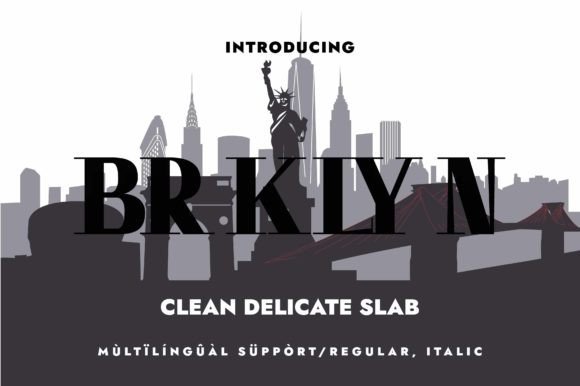 Brklyn: A Stylish Slab Serif Font for Modern Design
