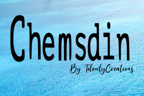 ChemsDin: A Bold Slab Serif Font for Modern Design Needs