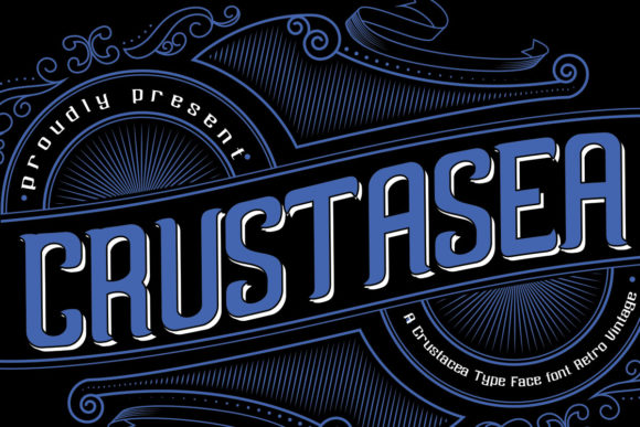 Crustasea: A Bold Typographic Choice for Modern and Retro Design Projects