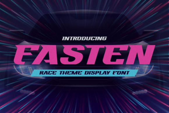 Fasten: A Race-Themed Slab Serif Font for Modern Designers