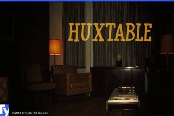 Huxtable: A Versatile Slab Serif Font for Modern Design Projects
