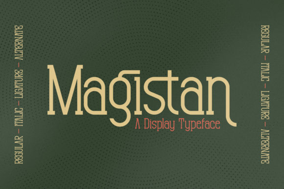Magistan: A Vintage-Inspired Slab Serif Font for Elegant and Luxurious Design