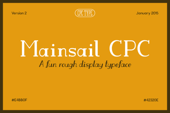 Mainsail CPC: A Timeless Slab Serif Font for Modern Creativity