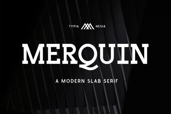 Merquin: A Vintage-Inspired Slab Serif Font for Bold Typography