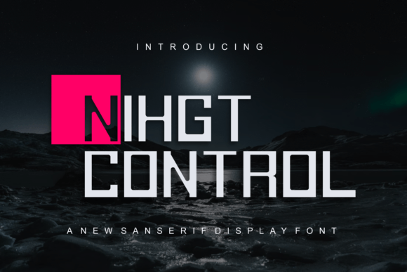 Night Control: A Bold and Modern Slab Serif Font for Branding Projects