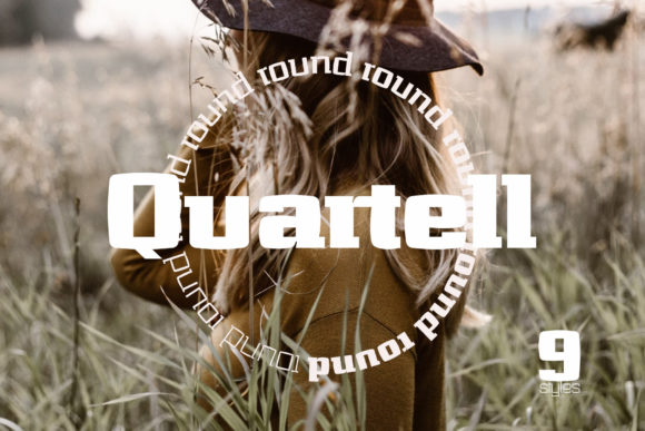 Quartell Round: A Bold Slab Serif Font with a Western Edge