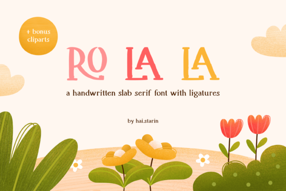 Ro La La: A Handwritten Slab Serif Font for Creative Projects