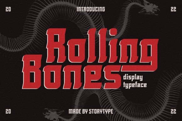 Rolling Bones: A Timeless Slab Serif Font for Modern Design