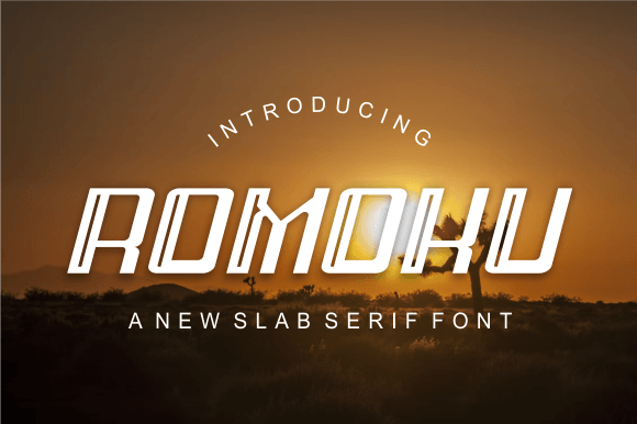 Romoku: A Modern Slab-Serif Font for Bold and Timeless Design