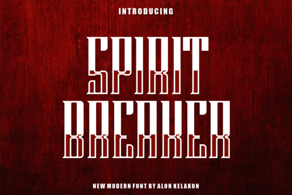 Spirit Breaker: A Bold and Mysterious Slab Serif Font for Modern Creatives