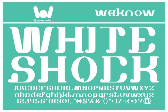 White Shock: A Versatile Font for Modern Design